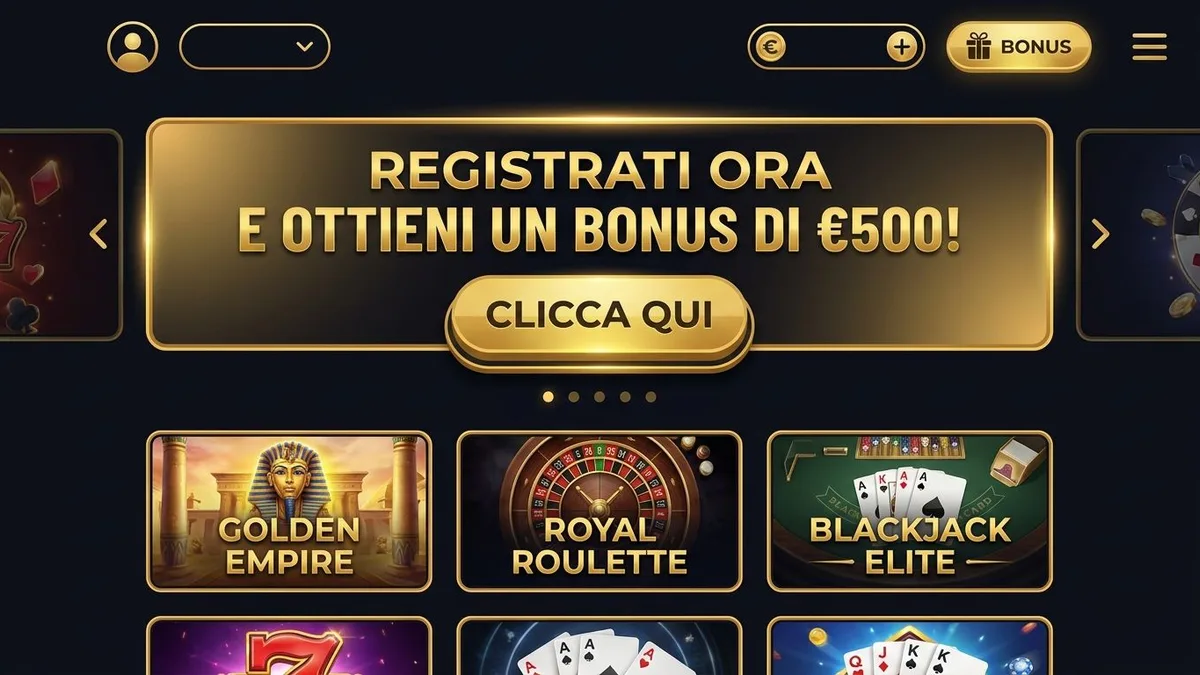 Registrazione con bonus